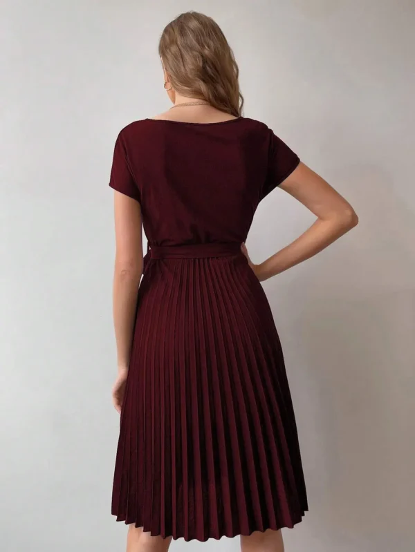 Rochie Alfreda Bordo, cu cordon ... - imagine 5