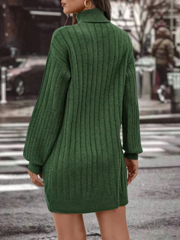 Rochie Clarissa Verde, din trico... - imagine 3