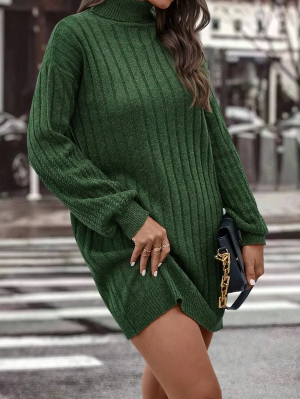 Rochie Clarissa Verde, din trico... - imagine 2