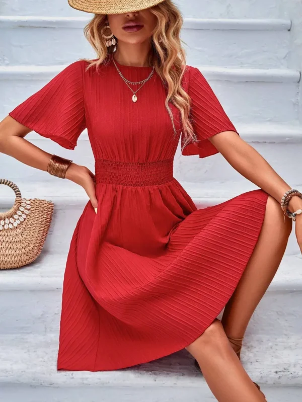 Rochie Emilena Red - imagine 3