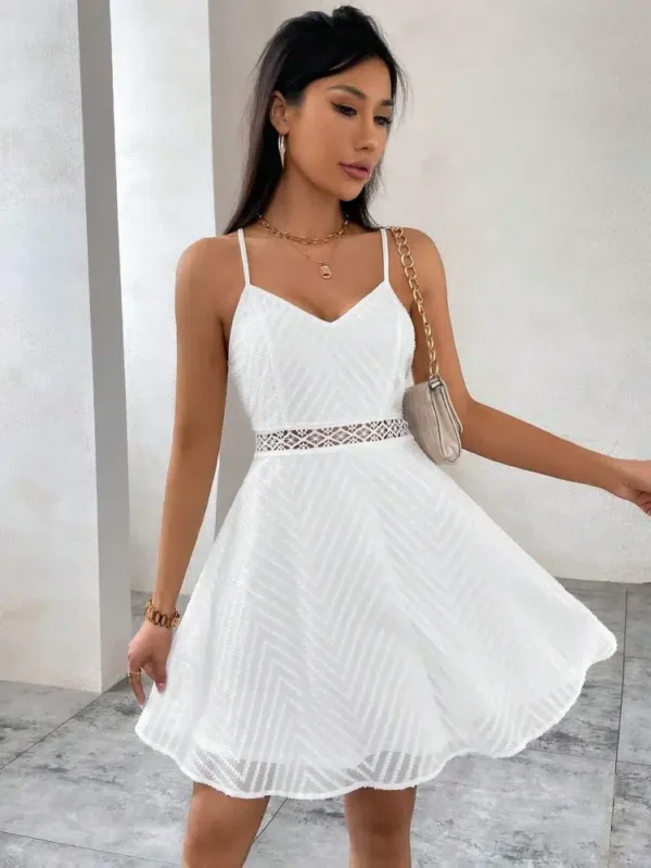 Rochie Evelin, scurta cu talie d... - imagine 2