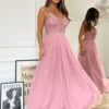 Rochie Marcelia Pink, eleganta c...