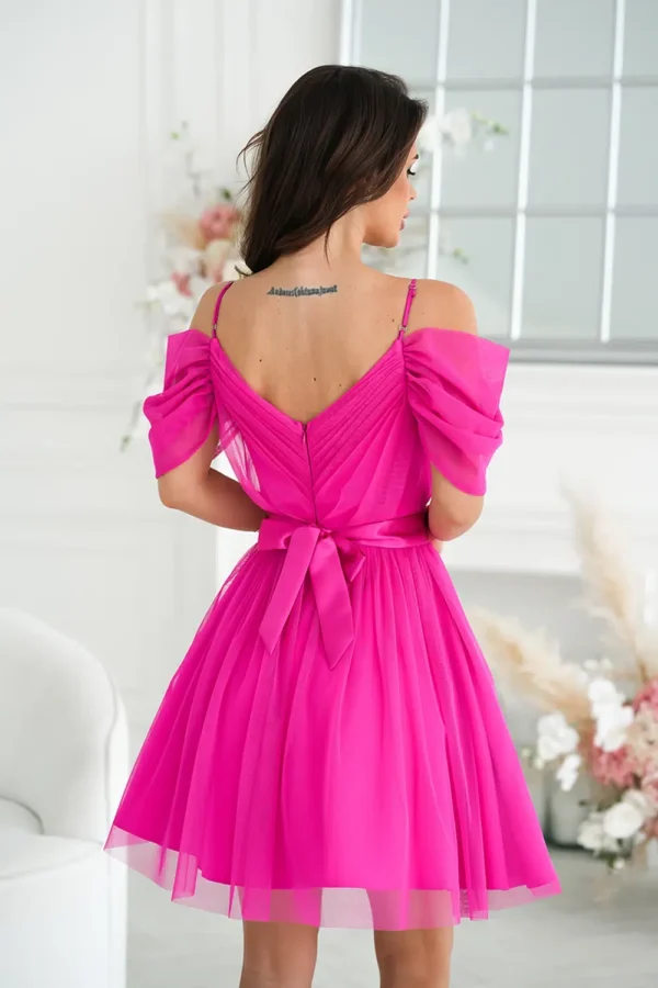 Rochie Marzia Pink, eleganta din... - imagine 6