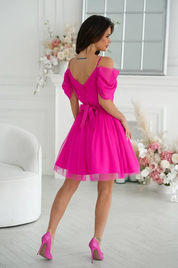 Rochie Marzia Pink, eleganta din... - imagine 3