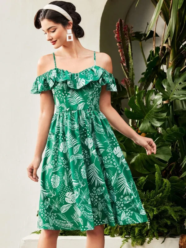 Rochie Neves, cu imprimeu floral...