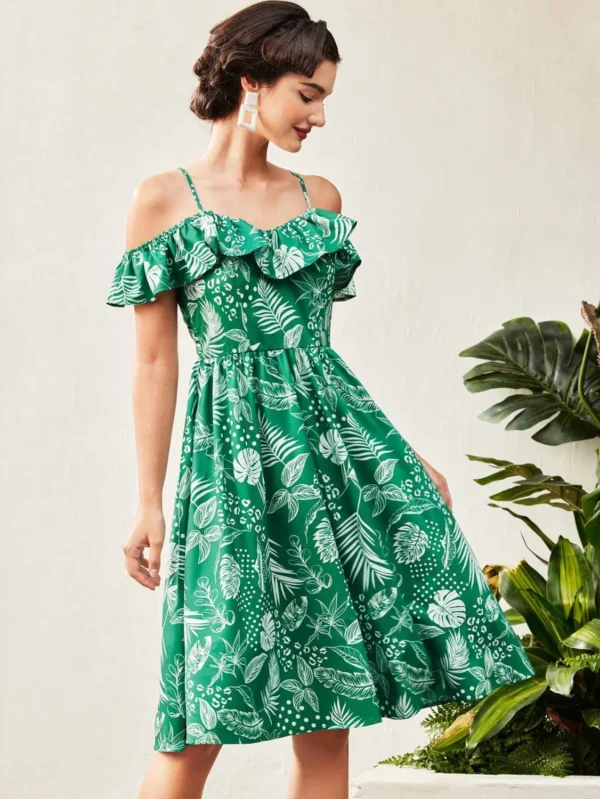 Rochie Neves, cu imprimeu floral... - imagine 3