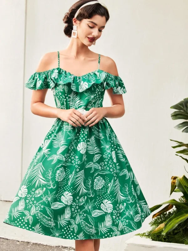 Rochie Neves, cu imprimeu floral... - imagine 2