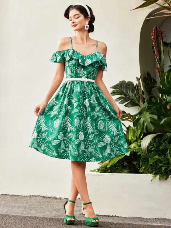 Rochie Neves, cu imprimeu floral... - imagine 6