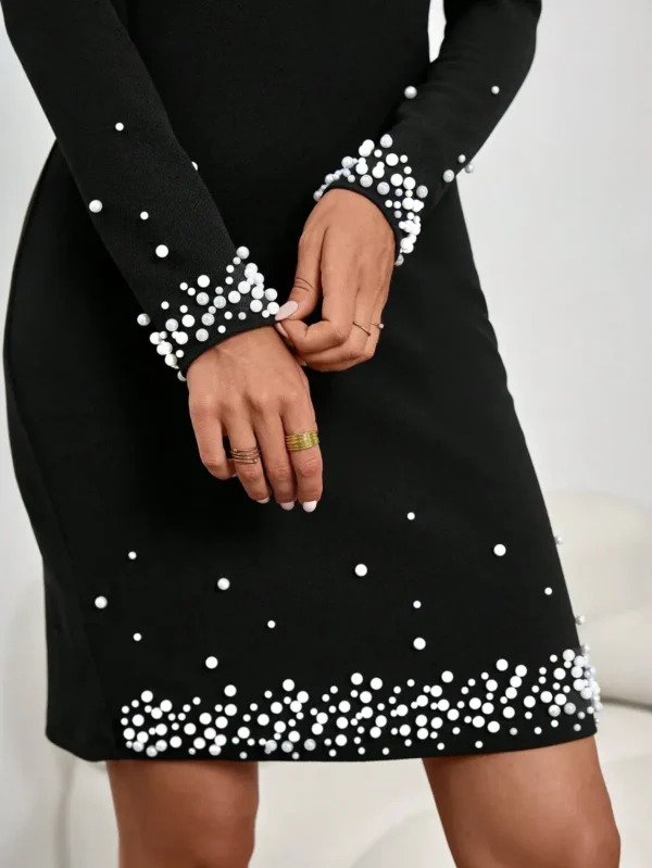 Rochie Olinda Black, accesorizat... - imagine 5