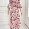 Rochie Orianne, cu imprimeu floral - imagine 3