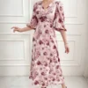 Rochie Orianne, cu imprimeu floral