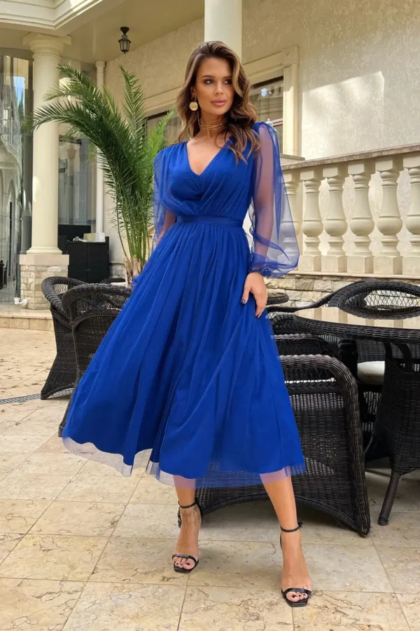 Rochie Paolina Bleumarin, elegan...