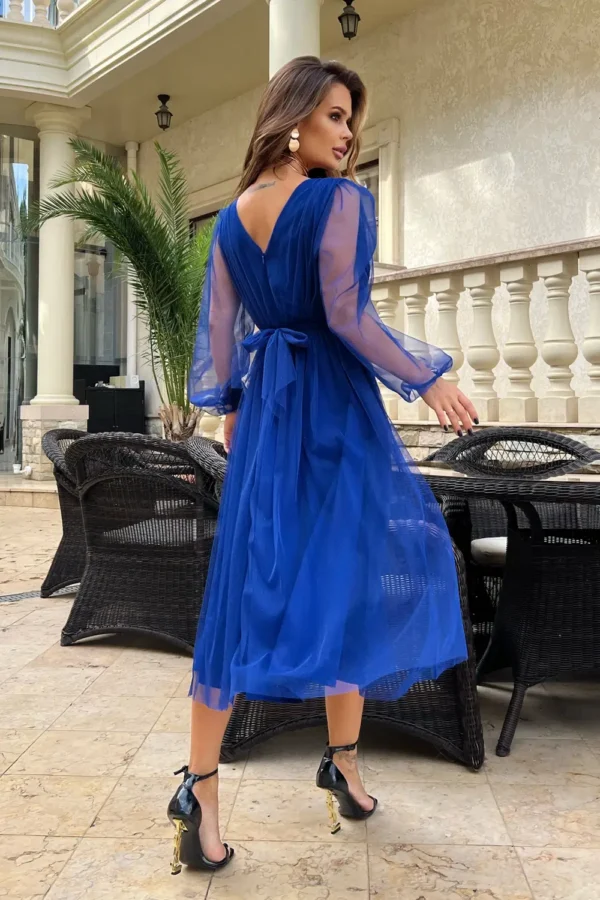 Rochie Paolina Bleumarin, elegan... - imagine 3