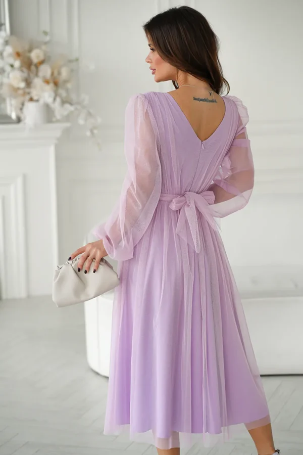 Rochie Paolina Purple, eleganta ... - imagine 8