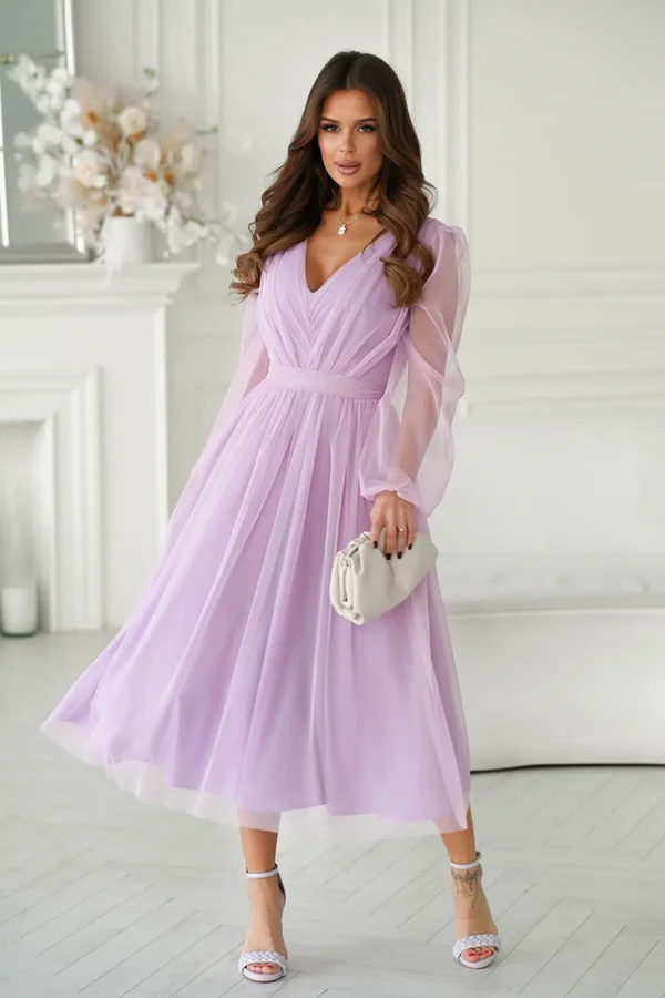 Rochie Paolina Purple, eleganta ...