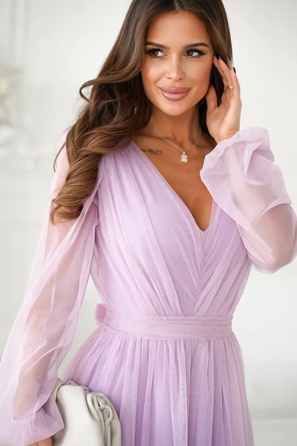 Rochie Paolina Purple, eleganta ... - imagine 6