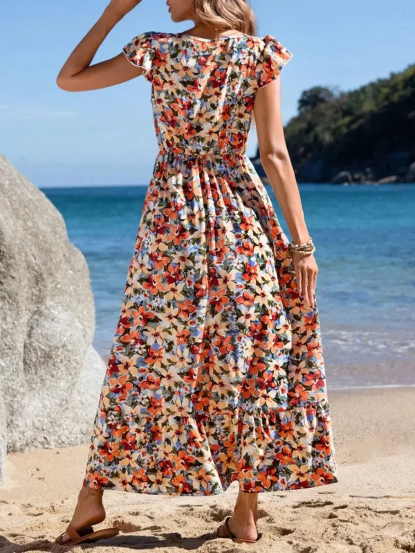 Rochie Zena Flowers, cu imprimeu... - imagine 6