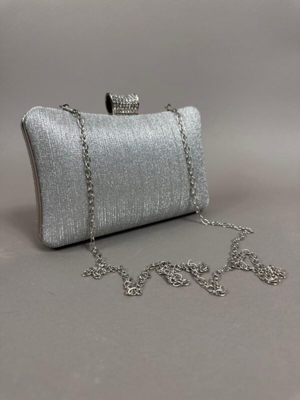 Clutch Glitter Silver