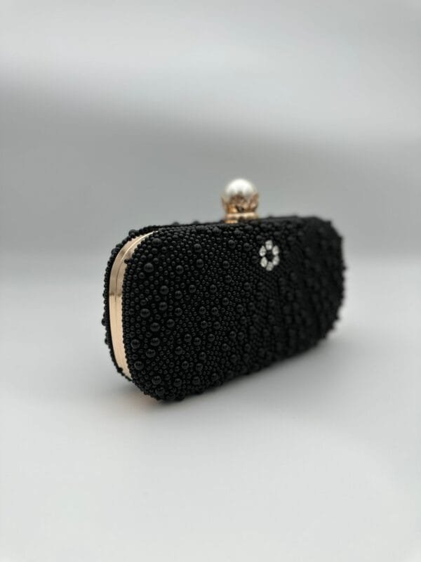 Clutch Zara Cu Perle Negru