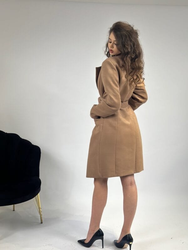 Palton Ema Camel - imagine 2