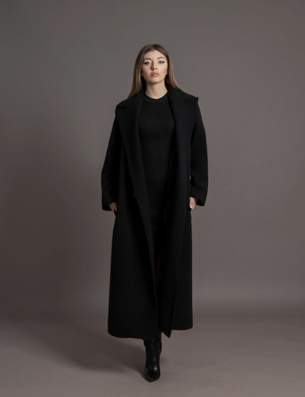 Palton Snow Negru - imagine 3