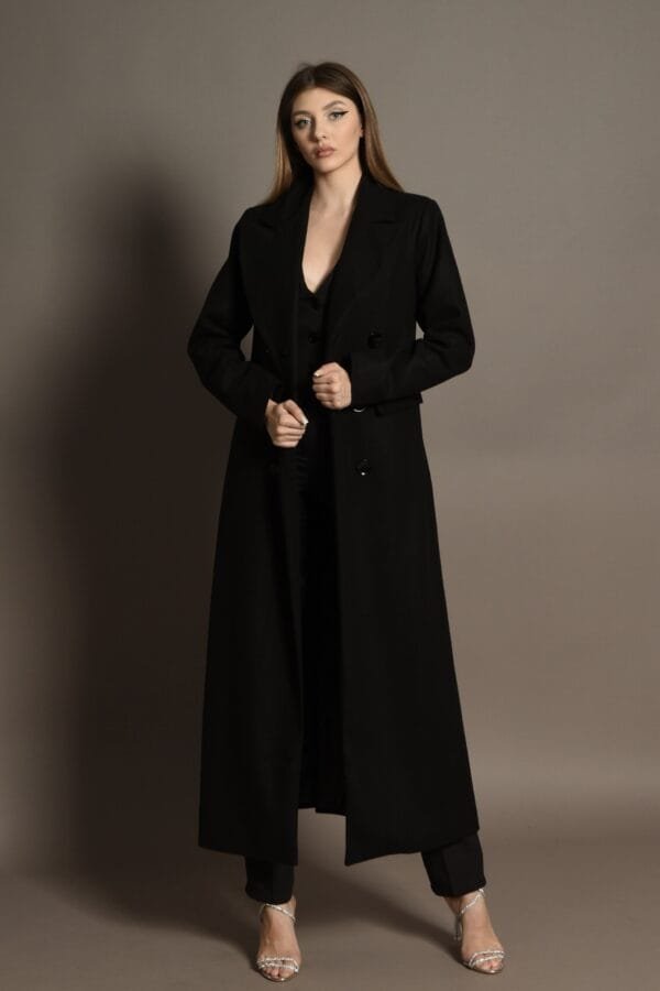 Palton Casual Negru