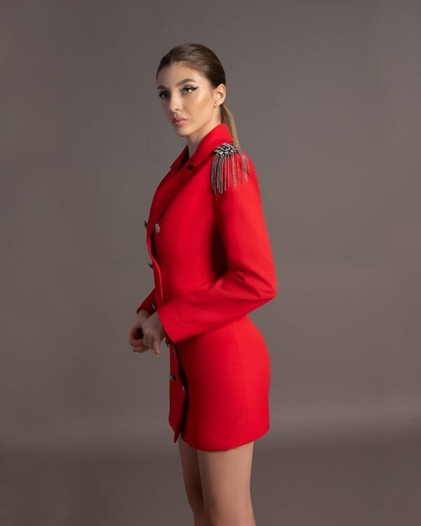 Rochie Sacou Red - imagine 3