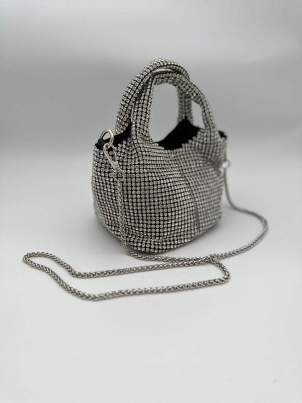 Geanta Mini Riva Silver