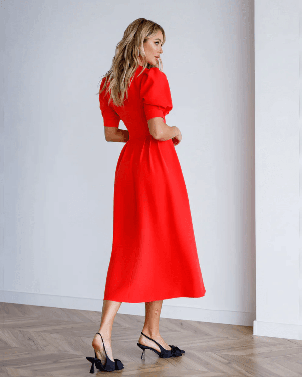 Rochie Verona Rosu - imagine 3