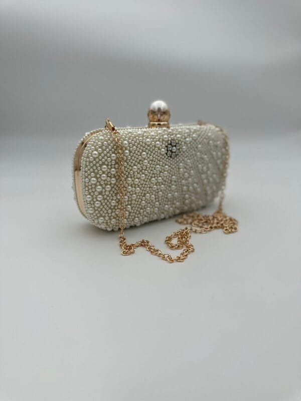 Clutch Zara Cu Perle Albe - imagine 2