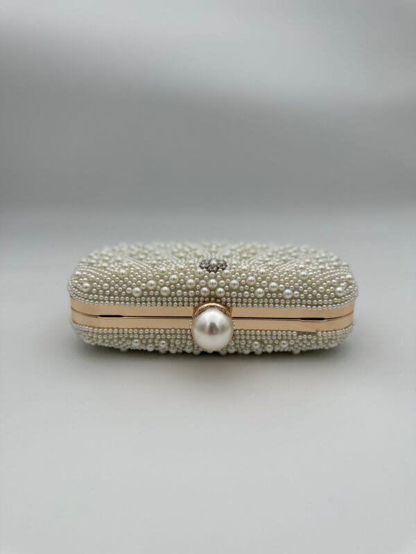 Clutch Zara Cu Perle Albe - imagine 3