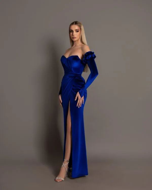Rochie Jasmine Albastru - imagine 2
