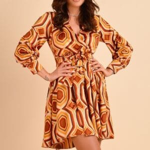 Rochie scurta cu imprimeu Atmosphere