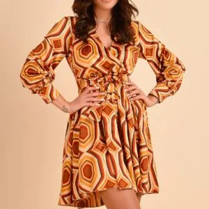 Rochie scurta cu imprimeu Atmosphere